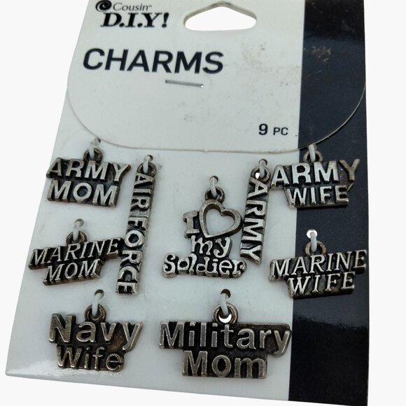 Cousin DIY Military Family Charms 9 Piece Set - Picture 2 of 5